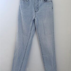 Universal Thread Light Wash High Rise 90s Straight Jeans Button Fly size 00R